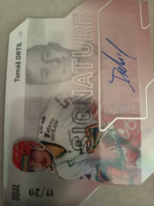 Tomáš Drtil signature silver 11/20 Prostějov 23/24 1. série Goal cards