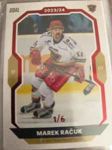 Marek Račuk paralell 1/6 Prostějov 23/24 1. série Goal cards