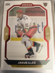 Jakub Illéš paralell 1/6 Prostějov 23/24 1. série Goal cards