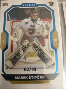 Marek Štipčák paralell 02/10 Prostějov 23/24 1. série Goal cards
