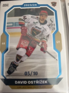 David Ostřížek paralell 01/10 Prostějov 23/24 2. série Goal cards