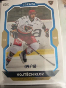 Vojtěch Kloz paralell 09/10 Prostějov 23/24 1. série Goal cards