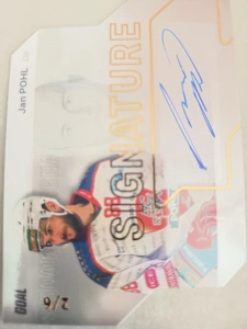 Jan Pohl signature gold 2/6 Poruba 23/24 2. série Goal cards