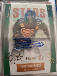 Tomáš Čachotský Stars signature 38/49 Jihlava 22/23 1. série