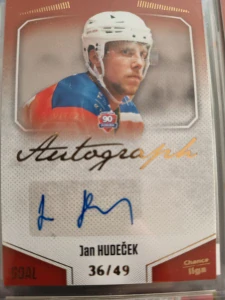 Jan Hudeček autograph 36/49 Poruba 22/23 2. série