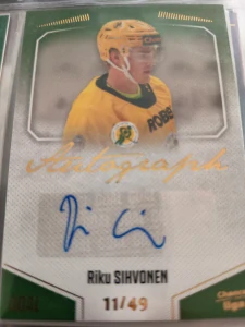 Riku Sihvonen Autograph 11/49 Vsetín 22/23 2. série