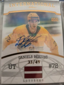 Daniels Berzinš International signature 33/49 Vsetín 22/23 2. série