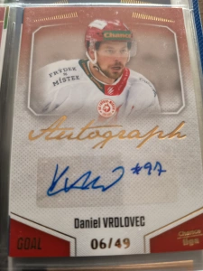Daniel Vrdlovec autograph 06/49 Frýdek 22/23 1. série