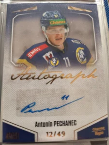Antonín Pechanec autograph 12/49 Přerov 22/23 2. série