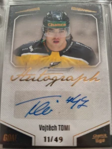 Vojtěch Tomi autograph 11/49 Sokolov 22/23 1. série