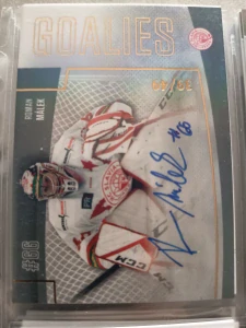 Roman Málek Goalies signature 39/49 Slavie 22/23 1. série