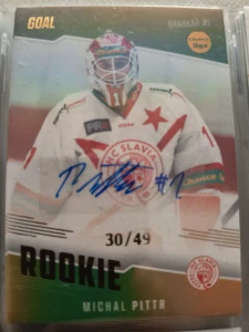 Michal Pittr Rookie signature 30/49 Slavie 22/23 2. série