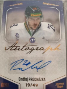 Ondřej Procházka autograph 19/49 Litoměřice 22/23 2. série