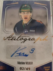 Václav Veber autograph 02/49 Litoměřice 22/23 2. série