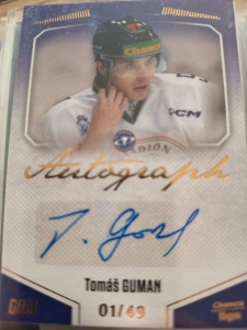 Tomáš Guman autograph 01/49 Litoměřice 22/23 2. série