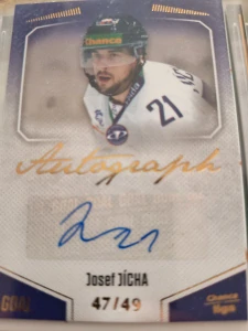 Josef Jícha autograph 47/49 Litoměřice 22/23 2. série