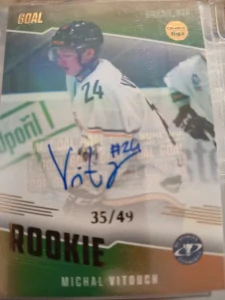 Michal Vitouch Rookie signature 35/49 Litoměřice 22/23 2. série