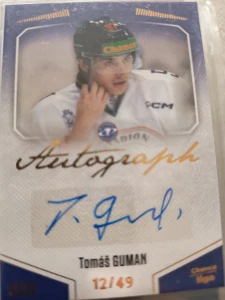 Tomáš Guman autograph 12/49 Litoměřice 22/23 2. série
