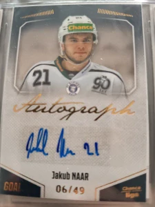 Jakub Naar Autograph 06/49 Kolín 22/23 2. série