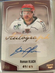 Roman Vlach autograph 49/49 Prostějov 22/23 2. série
