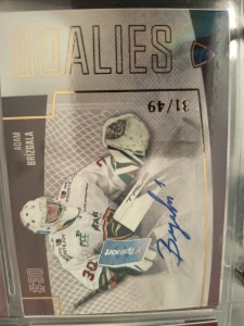 Adam Brízgala Goalies signature 31/49 Prostějov 22/23 2. série
