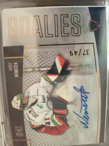 Josef Němeček Goalies signature 37/49 Prostějov 22/23 1. série