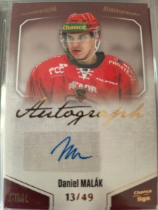 Daniel Malák autograph 13/49 Prostějov 22/23 2. série