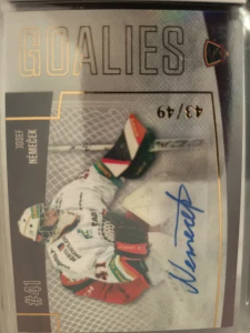 Josef Němeček Goalies signature 43/49 Prostějov 22/23 1. série