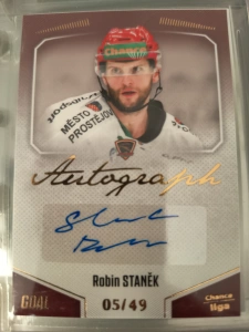 Robin Staněk Autograph 05/49 Prostějov 22/23 1. série