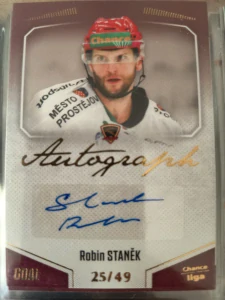 Robin Staněk Autograph 25/49 Prostějov 22/23 1. série