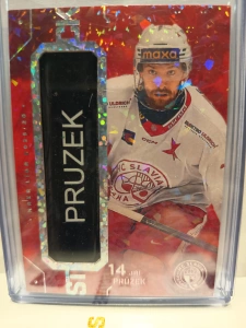 JIří Průžek Stick Nameplate 1of1 Slavie 25/26 2. série